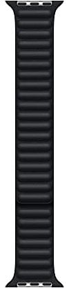 Apple Watch (45 mm) Lederarmband mit Endstück, Mitternacht - M/L