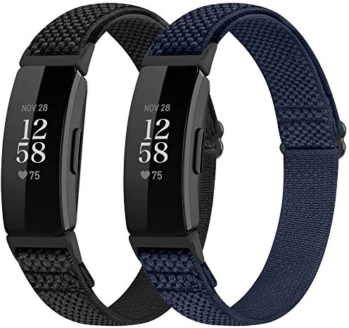 Yunshare Elastisch Nylon Armband Kompatibel mit Fitbit Inspire 3/Inspire 2/Inspire HR/Ace 2/Ace 3 Armband, Atmungsaktives verstellbares Ersatzarmband fur Damen Herren
