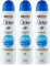 3x Dove Original 48h Deospray Delicare 0% Alkohol Antitranspirant - 3 Lufterfrischer je 150ml