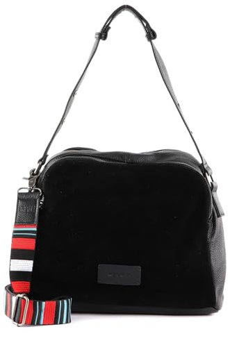 FREDsBRUDER Damen Schultertasche Alerassa schwarz/navy/weiß/hellrot One Size