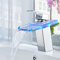 Robinet LED cascade pour lavabo de salle de bain - Mitigeur monocommande - Avec 3 éclairages à changement de couleur - Pour salle de bain