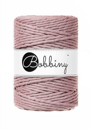 Bobbiny XXL 5 mm einlagige Makramee-Kordel (malve) 100 m
