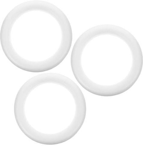 FOMIYES 3st Schaumstoffringe Für Kränze Färberaum Runde Schaumstoffringe Schaumstoffring Zum Basteln Modellierschaum Kranzschaumring Kranzringe DIY Zubehör Weiß Styropor Weihnachten Kind
