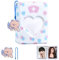 Kpop Photocard Holder 3 Zoll Photocard Binder, 40 Pockets Mini Fotoalbum Kpop Photo Card Binder, Love Heart Hollow Photo Card Album K-pop Collect Album with Lovely Pendant