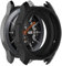 Silikonhülle Kompatibel mit Samsung Galaxy Watch 46mm SM-R800 Smart Watch Displayschutzfolie Case Ersatz Zubehör (Schwarz)