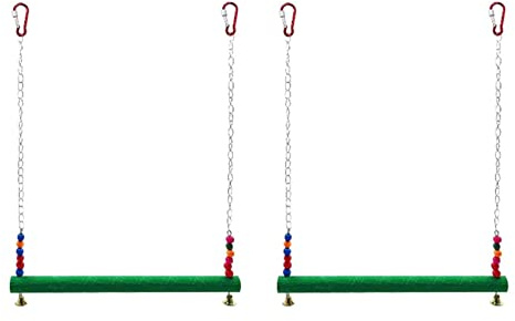 SUVIA 2X Columpio para Gallinos Juguetes para Gallos Juguetes para Papagayo Guacamayo Gallina Escalera Giratoria para El Entrenamiento de Gallinas Y Loros
