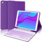 JADEMALL Clavier pour iPad 9.7 6ème/ 5ème Géneration 2018/2017, iPad Air 2/1 2014/2013, AZERTY Français Clavier Rétro-éclairé Bluetooth Amovible, Violet