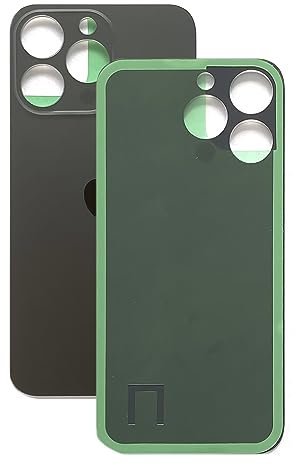 Backcover Akkudeckel passend für iPhone Serie 14 Pro Ersatzrückglas mit vergrößertem Kameraloch für einfache Montage. OEM (Schwarz)