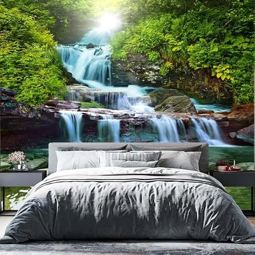 KoKoty Papier peint Panoramique nature paysage forêt ruisseau-250 x 200 cm-3d tapisserie photo murales papier peint Soie poster geant décor mural moderne