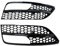 Nebel Licht Rahmen Trim Für A-udi A3 Fließheck 2014 2015 2016 Frontschürze Nebel Licht Lampe Kühlergrill Grill Abdeckung Modifikation Zubehör Nebelscheinwerfergitter (Color : Schwarz)