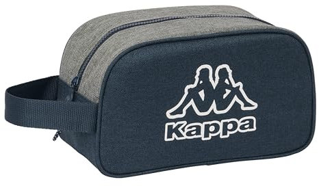 Kappa Dark Navy - Kulturtasche für Kinder, mittelgroß, mit Griff, Kinder-Kulturbeutel, anpassbar an den Wagen, einfache Reinigung, bequem und vielseitig, Qualität und Widerstandsfähigkeit, 26 x 12 x
