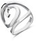 TANGPOET Ringe für Damen 925 Silber Daumenring Öffnen Verstellbare Ringe für Frauen und Mädchen Valentinstag Geschenke für Freundin Muttertag Weihnachten Geschenke für Mutter Tochter, 8#