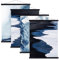 Sanauto Set di 4 barre per poster, formato A4, 21 cm, magnetiche, in legno, 21 cm, colore nero, 4 confezioni