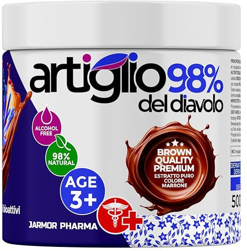 Gel Artiglio Del Diavolo Forte 98% 500 ml, Harpagophytum Puro Colore Marrone Naturale Senza Coloranti, Effetto Freddo, Sollievo Immediato Per Muscoli e Articolazioni- Anche Per Bambini J.Armor Pharma