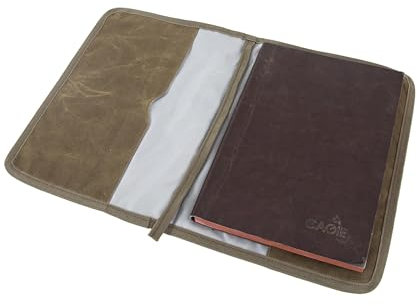 CEMGYIUK Journal Cover,Case for Hardcover Leuchtturm A5 Notebook,Protective Cover for Journal, Notebook Cover,Refillable Case,Personal Planner, Waxed Canvas,Handmade Office