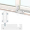 TPard Patio Sliding Glass Door Security Lock/Bolt, Rail-Childproof Safety Window Locks for Any Slide Doors and Windows, Install on The Top Bottom Foot Kick Lock White 1PC