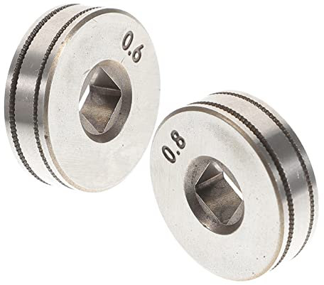 NIYANGLE 06/08mm Steel Welder Wire Feed Drive Roller 2pcs Replacement Parts for Feed Drive for Welder