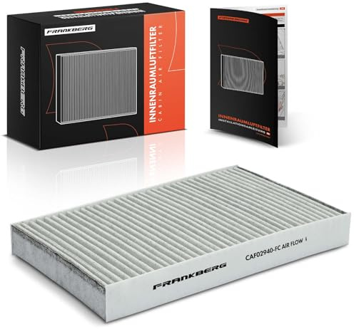 Frankberg Filtro antipolline per abitacolo con carbone attivo 9687459780 | Compatibile con: C4 II NC, C3 II SC, C4 II Saloon NC, 308 SW Box/Combi 4E, C4 I Box/Hatchback LR, C3 Picasso SH