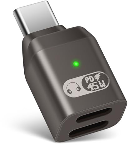 Adaptador de Cargador USB C a Lightning, Conversor para Auricular de iPhone Serie 16/15, iPad y Más (Blanco)