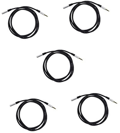 jojofuny 5pcs Stereo Audio Cable 1.5m Extension to Use Phone Extension Cable Aux Cord for Multiple Devices