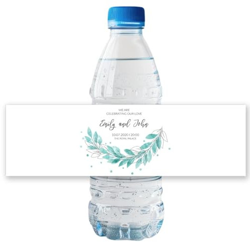 Pegatinas De Botellas Personalizadas For Bodas Y Celebraciones De Bodas, Pegatinas Con Nombre For Pegar En Botellas De Agua, Texto De Nombre Personalizado Etiqueta De Botella De Agua(A9)