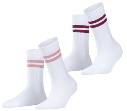 ESPRIT Damen Tennis Stripe 2-Pack Socken Baumwolle atmungsaktiv