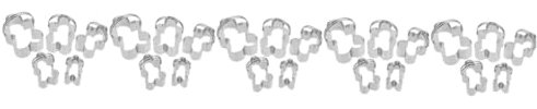 MAGICLULU 5sets Cartoon Cookie Cutters Stainless Cake Cutters Party Cookie Shapes Biscuit Molds for Sale 5pcs*5
