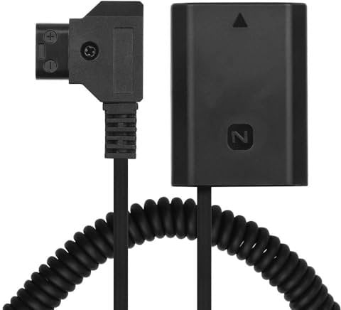 Juroupi D-Tap to NP-FZ100 DC Coupler Adapter Fully Decoded Dummy Battery Accessory Replacement for Sony A9 A7R3 A7M3 A7S3 A7III A7RM3 A7RM4 A7SM3 Cameras