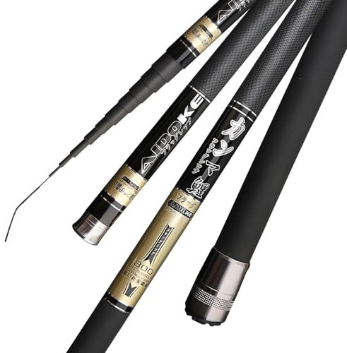 ZFF Kohlenstoff Angelrute 8-12M Ultra Hard Super Light Teleskopstange Stick Karpfenrute Stipprute Nicht Leicht Zu Brechen Leicht Zu Tragen Geeignet FüR FlüSse Seen Und Ozeane(10m)