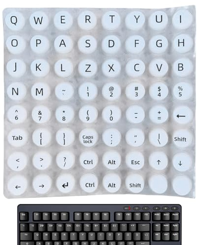 Tastaturaufkleber Für Lange Nägel Strapazierfähige TIPP-Tastenkappen | Erhabene Tastaturaufkleber Buchstaben Schutz Männer Homeoffice Reisen Sprachenlernen Laptop Computer