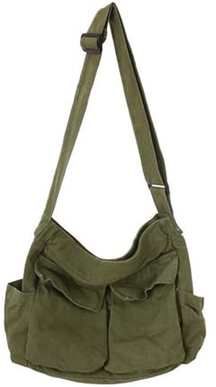Sac à bandoulière en toile pour femme de grande capacité, durable, style bohème, idéal pour les trajets quotidiens, parfait pour le travail et les activités de loisirs