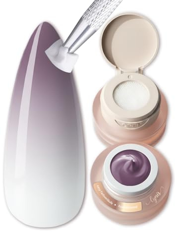 Ombre Gel Babyboomer Mauve 2g, zart violett-rosanes Ombregel für Aura Nails & klare Babyboomer Farbverläufe, perfekt für klassische Ombré Designs & French Looks bei Gelnägeln, Lynis-Nailshop.de