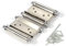 2Pcs 3 Inch Charnière À Ressort Réglable Double Action En Acier Inoxydable Pour Porte Avec Vis Et Barre