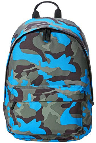 Amazon Basics Rucksack für den Alltag, 15 L, Blaue Camouflage