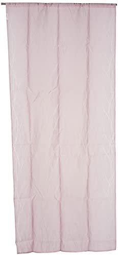 Soleil d'ocre Liane Voilage, Segel, Gebrochen Vize, Polyester, Rose, 90 x 200 cm