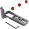 WEPOTO XT3-C Hand Grip Quick Release Plate L Bracket QR Plate Compatible with Fujifilm X-T3 Camera -Aluminium Leather