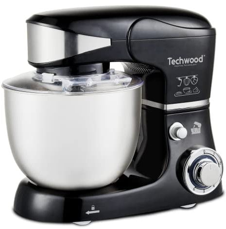 Techwood Robot Pétrin-5L-1000W, Noir