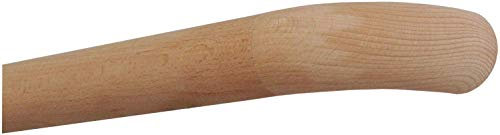 TIBU Buche unbehandelt Holz Handlauf Geländer 30-500 cm Wandhandlauf Wand Treppe ohne Halter, Länge: 2700 mm / 270 cm / 2,7 m Enden: Holzkrümmling
