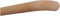 TIBU Buche unbehandelt Holz Handlauf Geländer 30-500 cm Wandhandlauf Wand Treppe ohne Halter, Länge: 2700 mm / 270 cm / 2,7 m Enden: Holzkrümmling