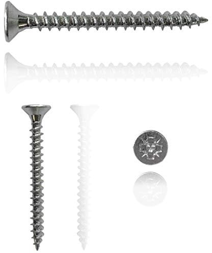 M4 Wood Screws Zinc Plated Long 1.5 inch (0.16 x1.57) 4.0 x 40mm Box of 250pcs