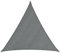 tectake® Toldo Vela, Resistente, Toldos Exterior Terraza, Toldo Camping, con Anillas de Acero y Cuerdas Tensoras, Tela para Patio Exterior o Terraza - 3 x 3 m Triangular Gris