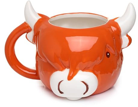 Puckator Mug en Forme de Vache - Highland Coo Cow, Unique