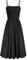 GRACE KARIN Abito Lungo Donna a Vita Alta a Linea ad A Vestito Casual Senza Maniche con Scollo a Quadrato Nero M