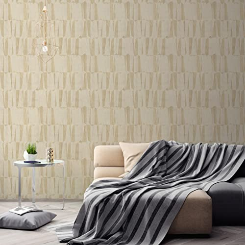 A.S. Création Nara 387432 Non-Woven Wallpaper Beige Brown Cream 10.05 m x 0.53 m Made in Germany