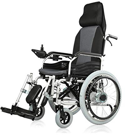 JEOMED Tragbar und komfortabel Elektrischer Rollstuhl Elektrisches Handbuch 2 in 1 Elektrorollstuhl Elektrorollstühle for Erwachsene Ältere Rollator Walker mit Sitz