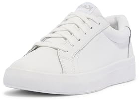 Keds Womens Pursuit Lace Up Sneaker, White Leather, 8.5 US