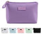 Kleine Kosmetiktasche MAANGE Kleine Make up Tasche Tragbare Reise Schminktasche wasserdichte PU Leder mit Griff Niedliche Vielseitige Reißverschlusstasche für Frauen (violett)