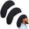 Ruisenda 2-Stücke 20 Zoll Unisex Dreadlock Cap Lange Haar Dreads Kopf Wrap Breite Dehnbare Schlafmütze Haar Zubehör Schlaf Mütze für Männer Frauen, schwarz