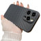 Galful Handyhülle iPhone 15 Pro Max Slim Case,Kohlefaser-Muster Hülle iPhone 15 Pro Max Schutzhülle Anti-Fingerprint Flexibles Hard Case Ultra Dünn Matte Cover Bumper Schutz Schale-Schwarz