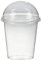 VEPATIM Smoothiesbecher + Domdeckel mit Öffnung 300 ml, Ø 95mm, PET, glasklar 50 Stk.